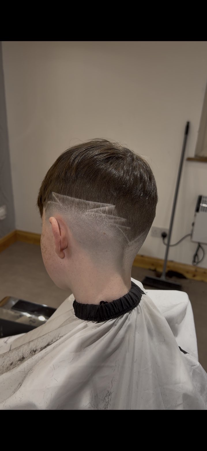Fade with design by joevalhair