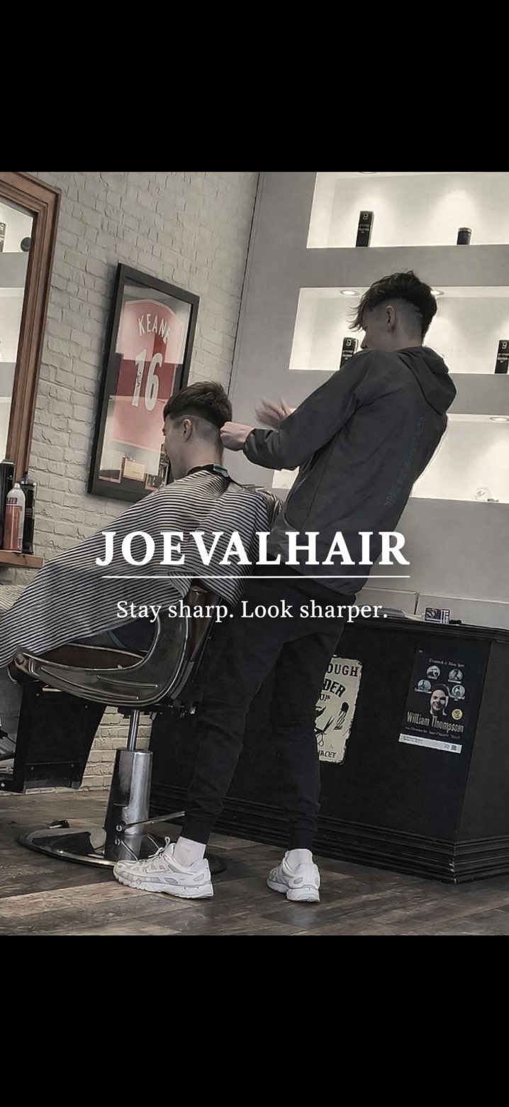 joevalhair working in the barbershop